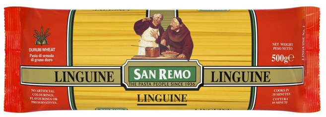 SAN REMO 義大利寬直麵, 500g, 1包