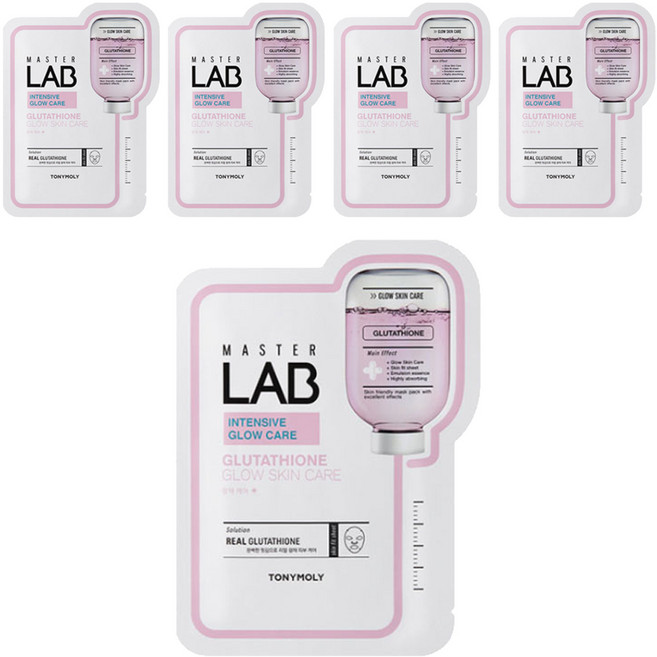 토니모리 마스터 랩 마스크 시트 글루타치온, 5개, 1개입