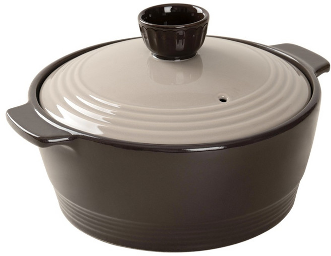 진뚝배기 소로 뚝배기 다크 브라운 3호, 19.7cm, 1개