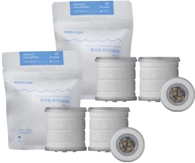 퓨어썸 여행용 리필필터 2p, 2개, 프로