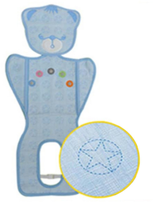 뽀뜨로 곰돌이 쿨시트 천연모시, 블루, 1개