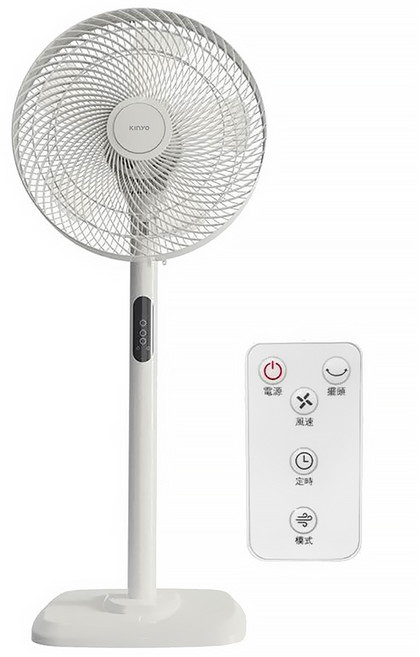 Kinyo 電子遙控直立循環電風扇 附遙控器 原廠保固, ACF-1138