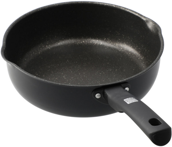 니토리 IH 인덕션 소프트 그립 마블 코팅 다용도 깊은 멀티 프라이팬, 24cm, 1개