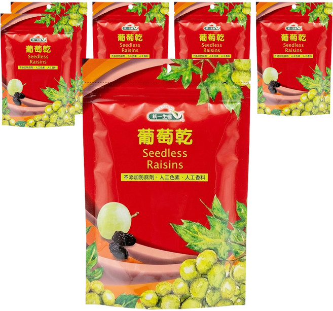 統一生機 葡萄乾, 250g, 6包
