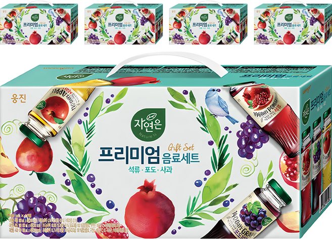 자연은 프리미엄 음료세트, 180ml, 60개