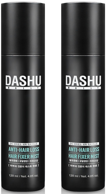 다슈 데일리 안티 헤어로스 헤어 픽서 미스트, 120ml, 2개