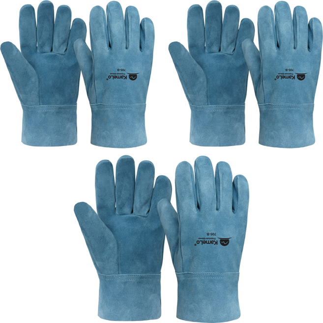 카멜로 용접작업 가죽장갑 양손세트 705-B, 3개