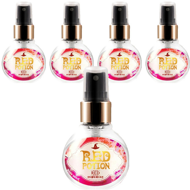 바디홀릭 바디미스트 레드포션, 50ml, 5개