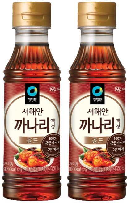 청정원 까나리 액젓 골드, 250g, 2개