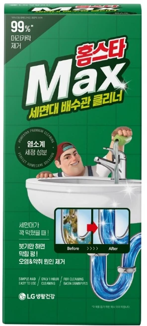 홈스타 맥스 세면대 배수관 클리너, 230ml, 1개 - 쿠팡