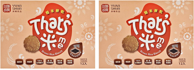 源順食品 手作糙米餅乾 可可, 192g, 2盒