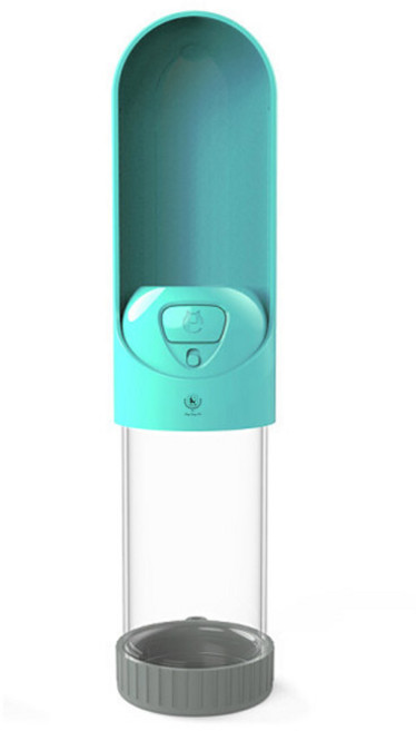 딩동펫 반려동물 슬라이드 휴대용 물병, 민트, 1개