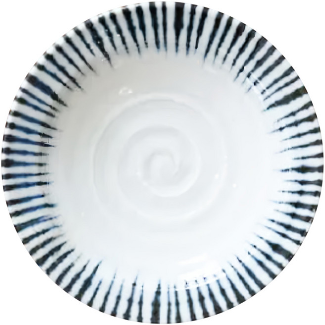 日本製 千段十草珍味皿 陶瓷 小菜漬物醃漬用 藍色 + 白色 9.2 x 1.8cm 1個