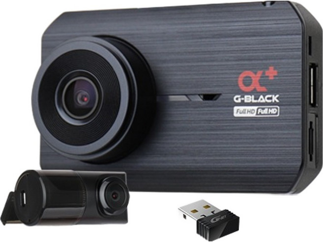 드림아이 FHD 2채널 블랙박스 G-BLACK Alpha+, 32GB, 전방카메라 + 후방카메라 + 메모리