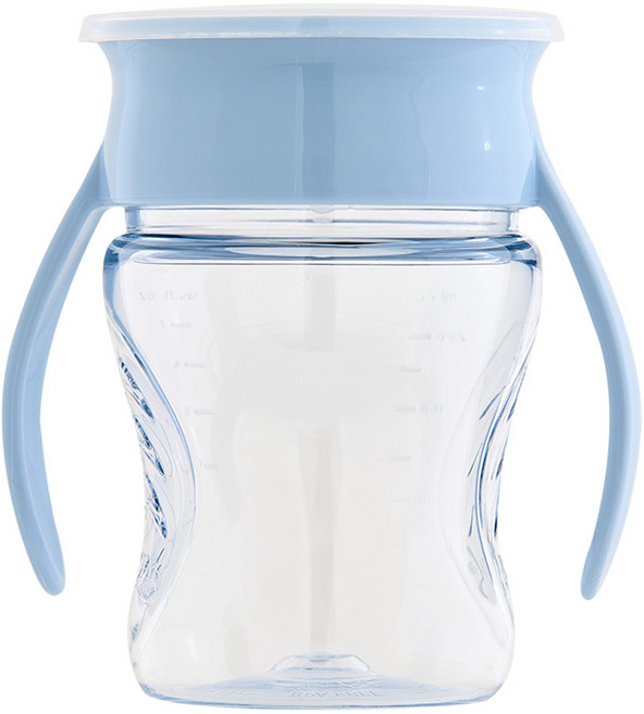 와우컵 베이비 트라이탄 스노우 빨대컵, 207ml, 1개, 블루