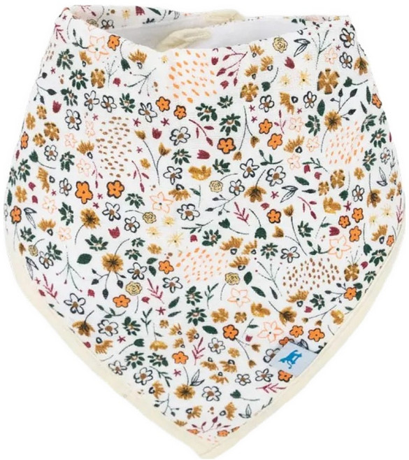 Little Unicorn 三角圍兜 四個組, 復古壓花, 4件, 1組