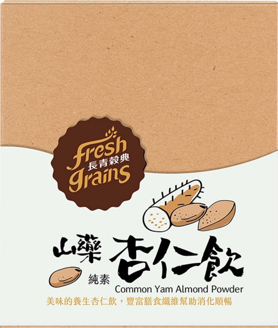fresh grains 長青穀典 山藥杏仁飲 10包, 30g, 1盒
