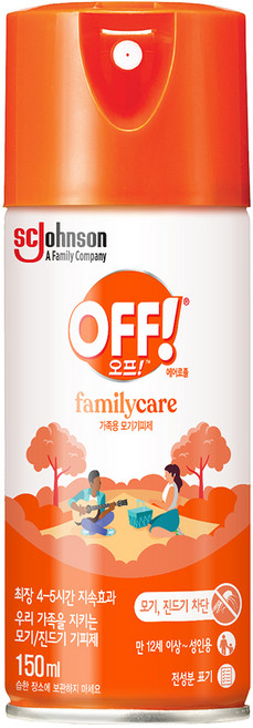 OFF 에어로졸 모기기피 스프레이, 150ml, 1개