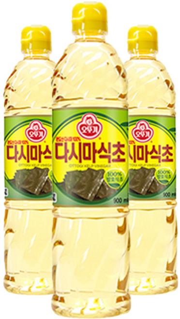 오뚜기 다시마식초, 900ml, 3개