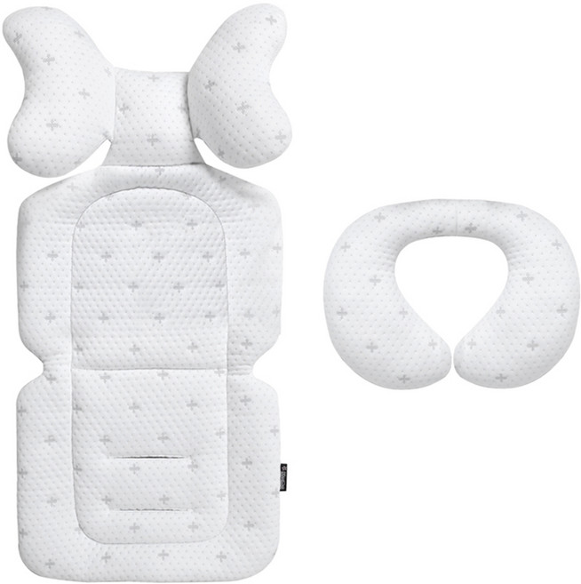 마니또 듀라론 아이스 냉감 쿨시트 + 목베개 세트, 크로스, 1세트