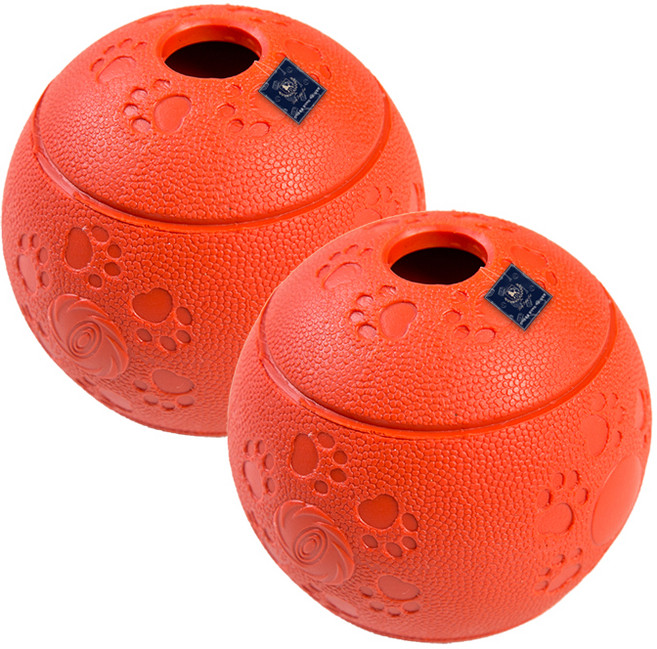 딩동펫 대형 간식볼 라텍스 노즈워크 장난감, 2개
