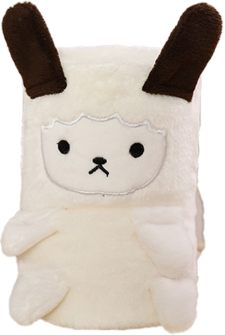 타이탄 캠핑용 무릎 담요 모직담요 100 x 80 cm, 베이지작은양, 1개