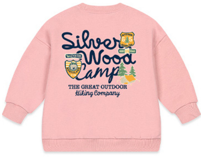 뉴욕꼬맹이 아동용 오버핏 맨투맨 티셔츠 W381