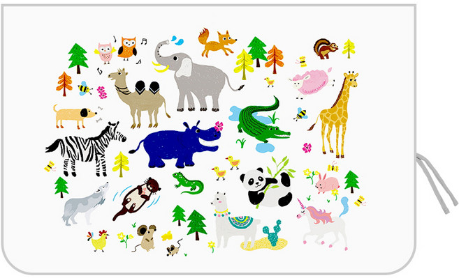 banybany 차량용 자석 햇빛가리개 암막, 암막 동물원, 1개