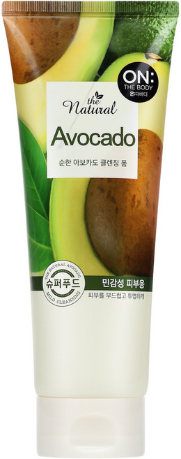 온더바디 더 내추럴 아보카도 순한 클렌징 폼, 200g, 1개
