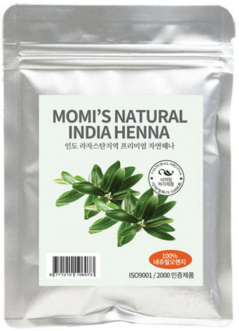 모미스 네츄럴 인디아 헤나 염색제 100g, 내츄럴오렌지, 1개
