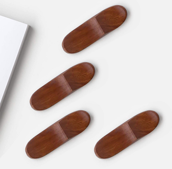 니코트 우드 수저받침, 엘라운드, 4개