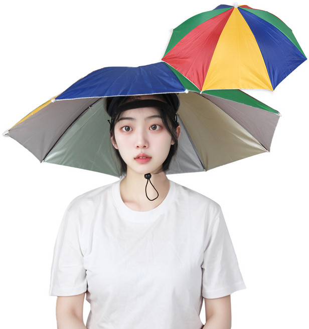 머지샵 우산모자 낚시 농사 우산 양산 모자 2p