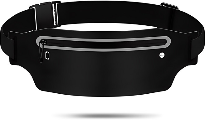 씨로이 초경량 방수 러닝벨트, 블랙, 1개