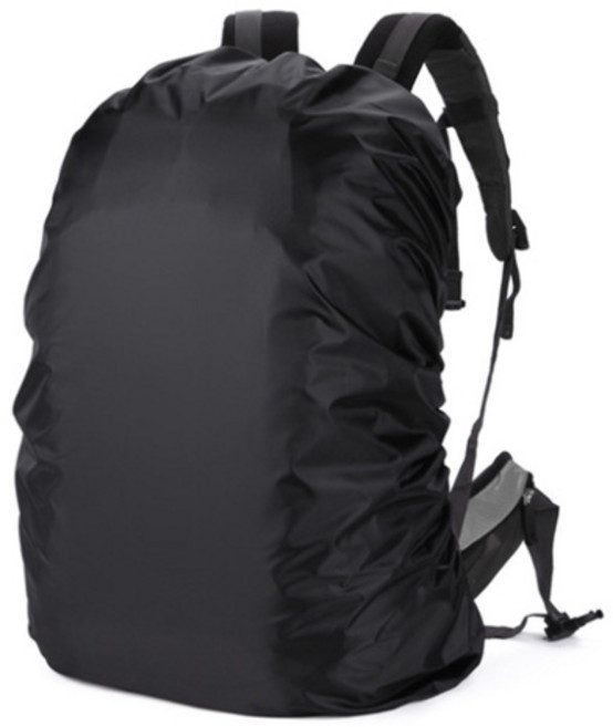 이모쿠비 레인커버 등산배낭 커버, 블랙, 1개