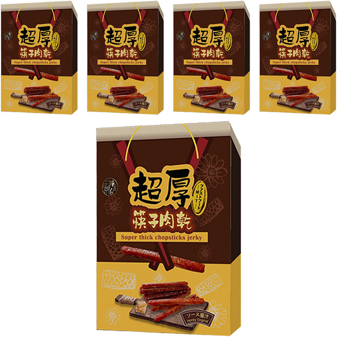 SUNFOOD 太禓食品 超厚筷子肉乾伴手禮盒 蜜汁, 240g, 5盒