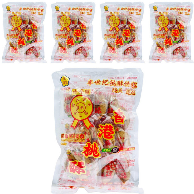 正福堂 香港桃酥 酥脆口感 獨立包裝, 300g, 5袋