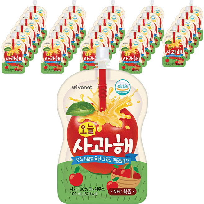 아이배냇 오늘사과해, 100ml, 30개