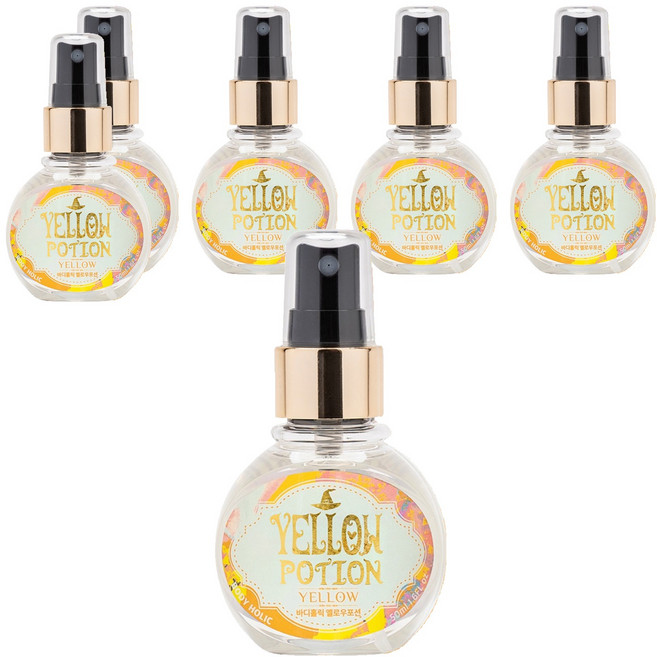 바디홀릭 바디미스트 옐로우포션, 50ml, 6개
