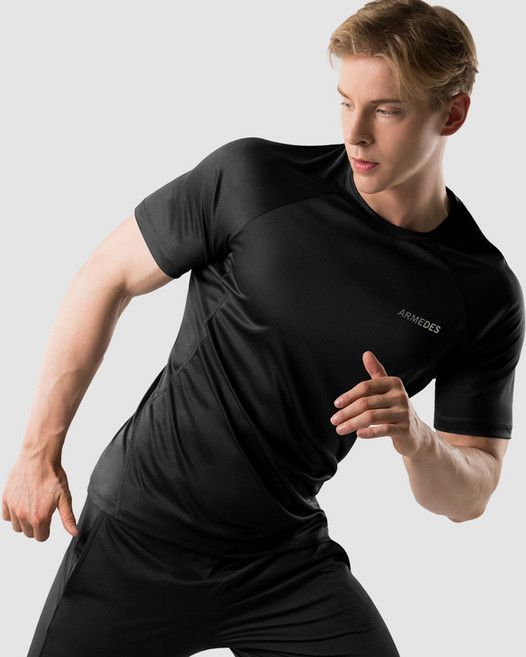 아르메데스 남성용 냉감 통기성 슈퍼 드라이 기능성 쿨 언더레이어 티셔츠 AR-194