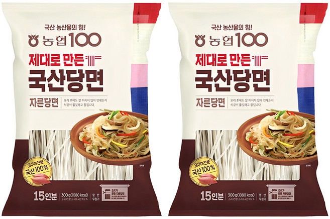 농협100 제대로 만든 자른당면, 300g, 2개