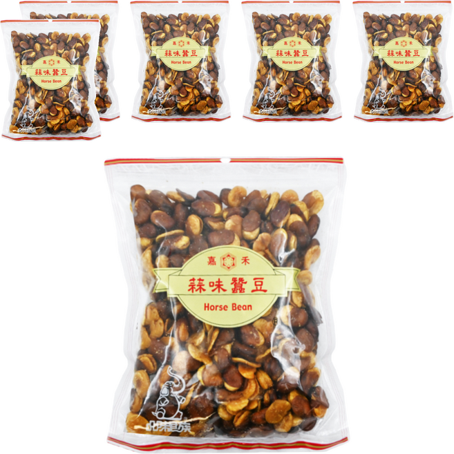 品味食族 嘉禾 蒜味蠶豆, 450g, 6包