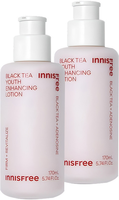 이니스프리 New 블랙티 유스 인핸싱 탄력 로션, 170ml, 2개