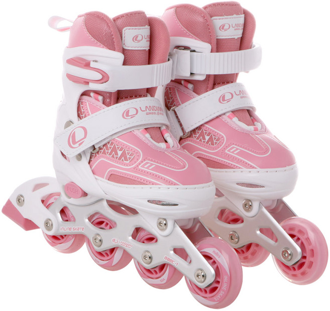 랜드웨이 아동용 마운트 인라인스케이트, 인디핑크, 1개