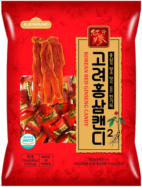 일광제과 고려홍삼캔디2, 1개, 700g