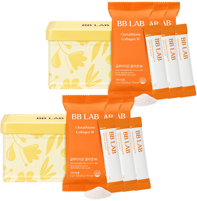 BB LAB 科研 Nutri One強效小分子穀胱甘肽膠原蛋白W 30入, 2個, 60g