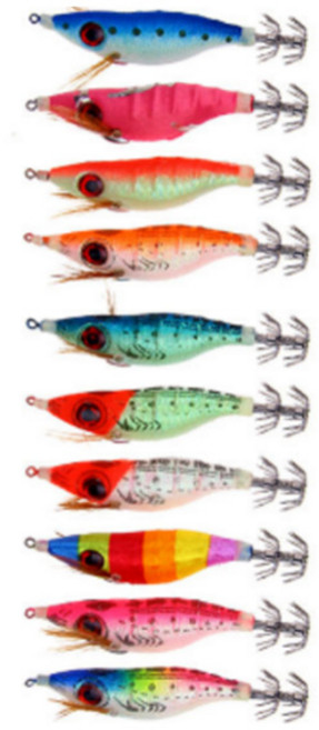 로그나스 한치 에기 10p, 랜덤 발송, 9g, 1세트