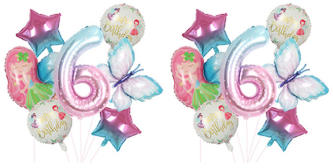 마켓피오 파티 장식 나비요정 풍선 세트, 타입 6, 2세트