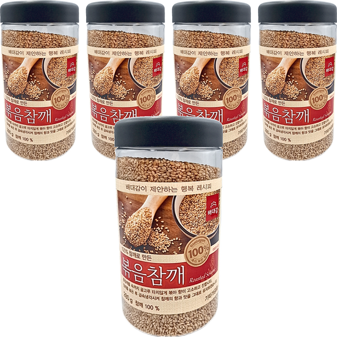Baedaegam 炒芝麻粒, 280g, 5罐