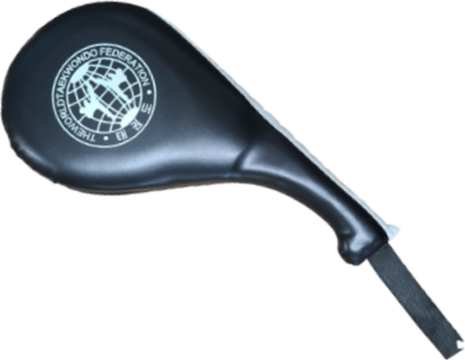 밝은리빙 고급형 태권도 발차기 미트, 블랙, 1개