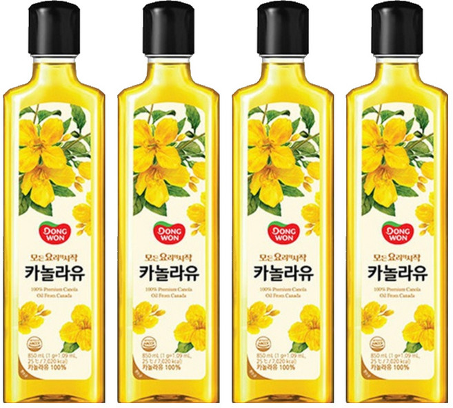 동원 카놀라유, 850ml, 4개